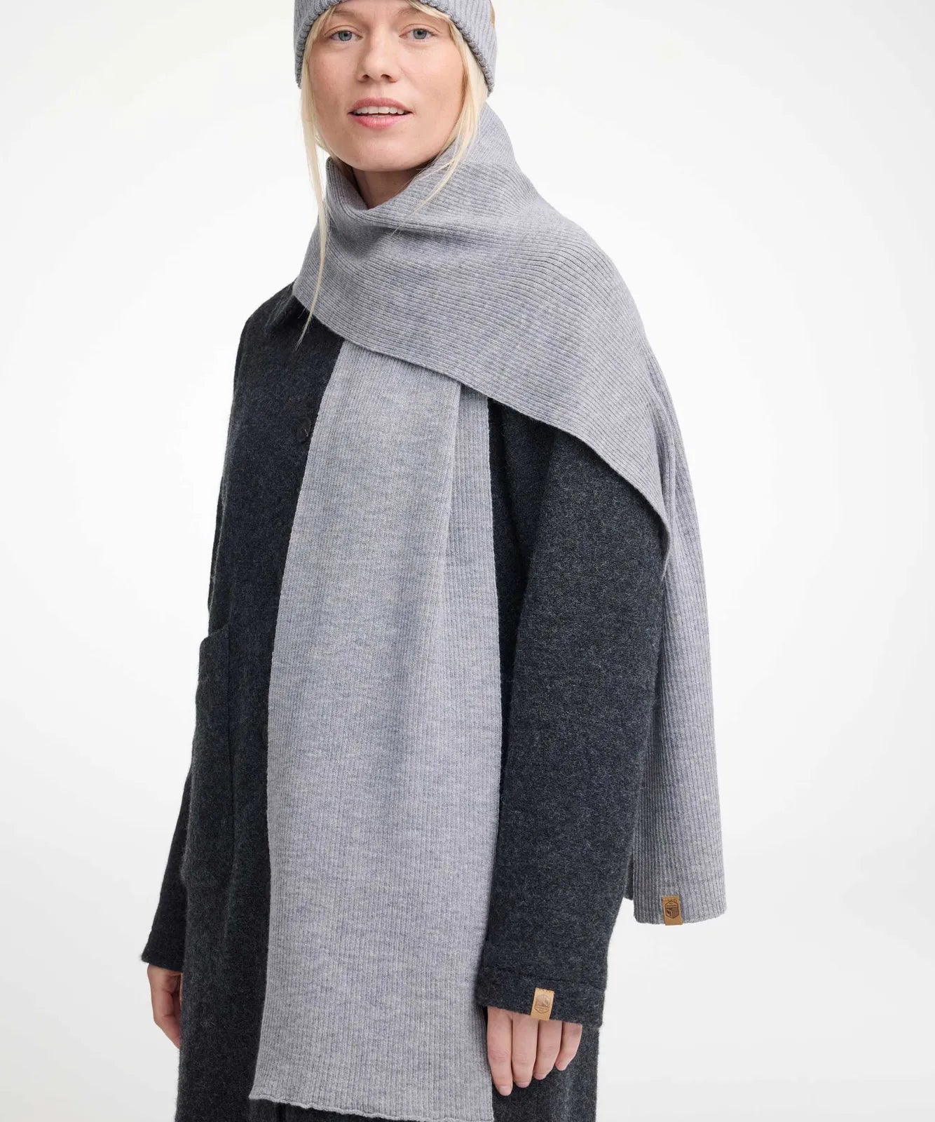 GELU SCARF — GREY MARL - Ivanhoe of Sweden