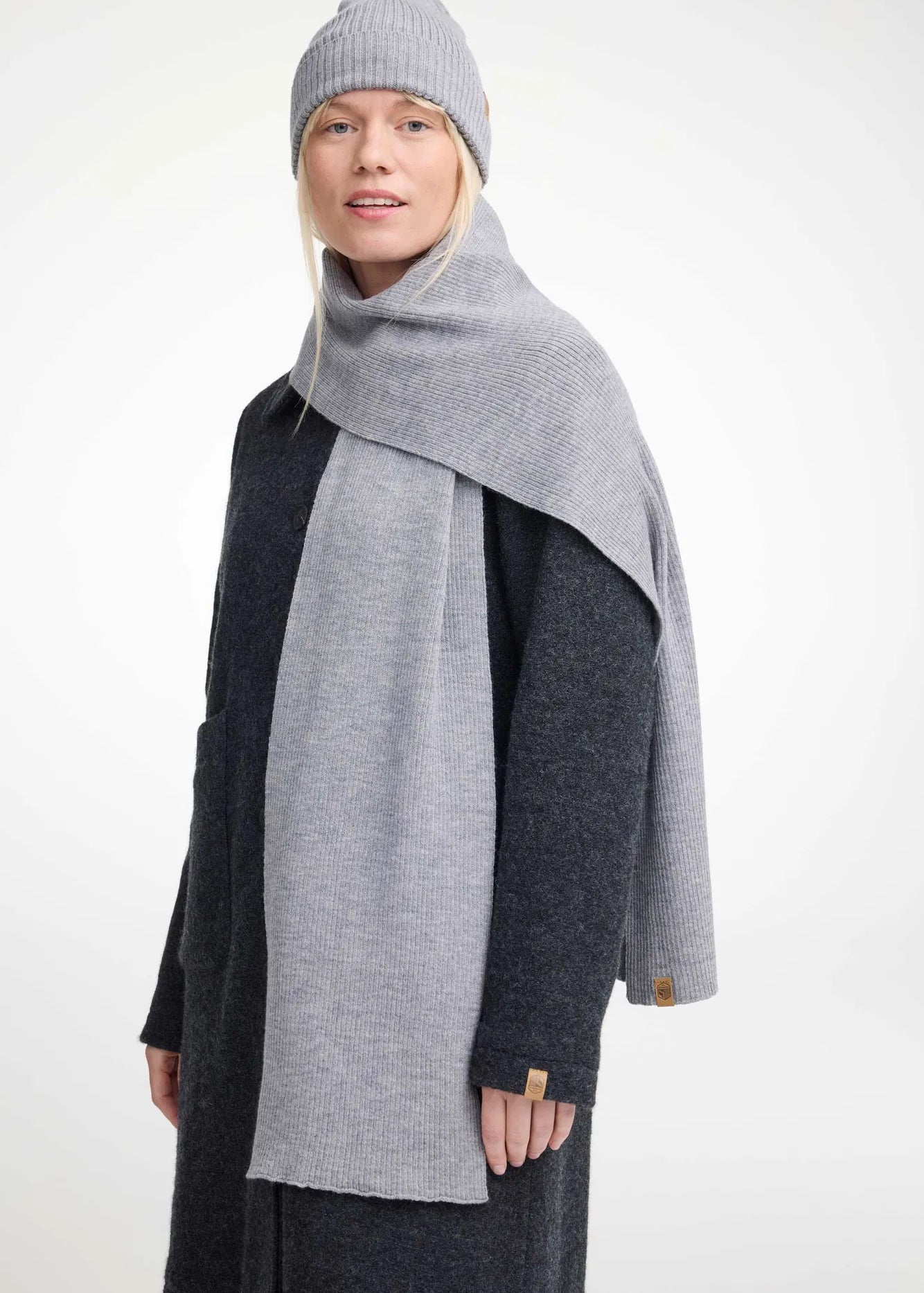 GELU SCARF — GREY MARL - Ivanhoe of Sweden