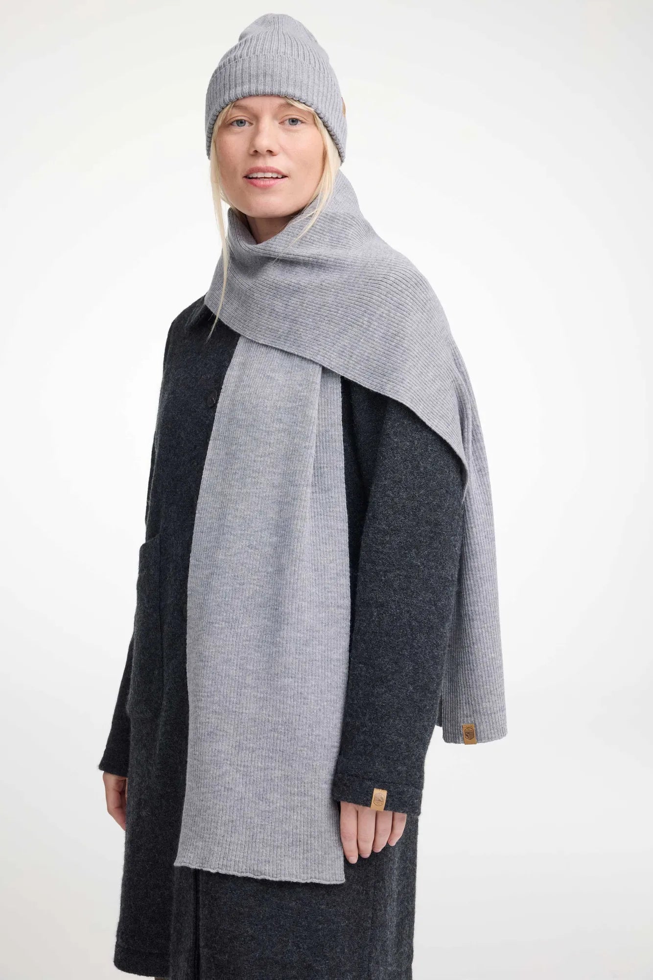 GELU SCARF — GREY MARL - Ivanhoe of Sweden