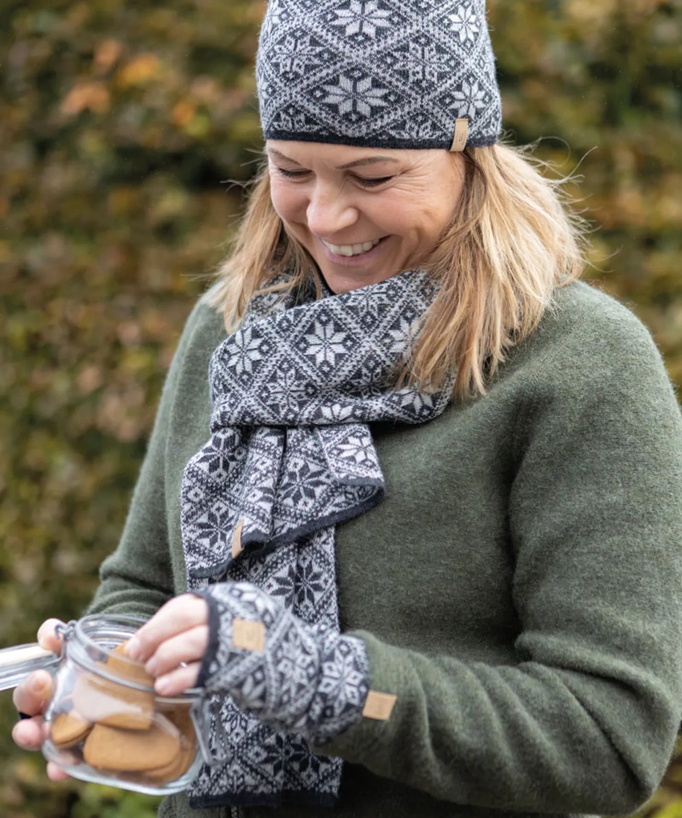 FREYA SCARF — GRAPHITE MARL - Ivanhoe of Sweden