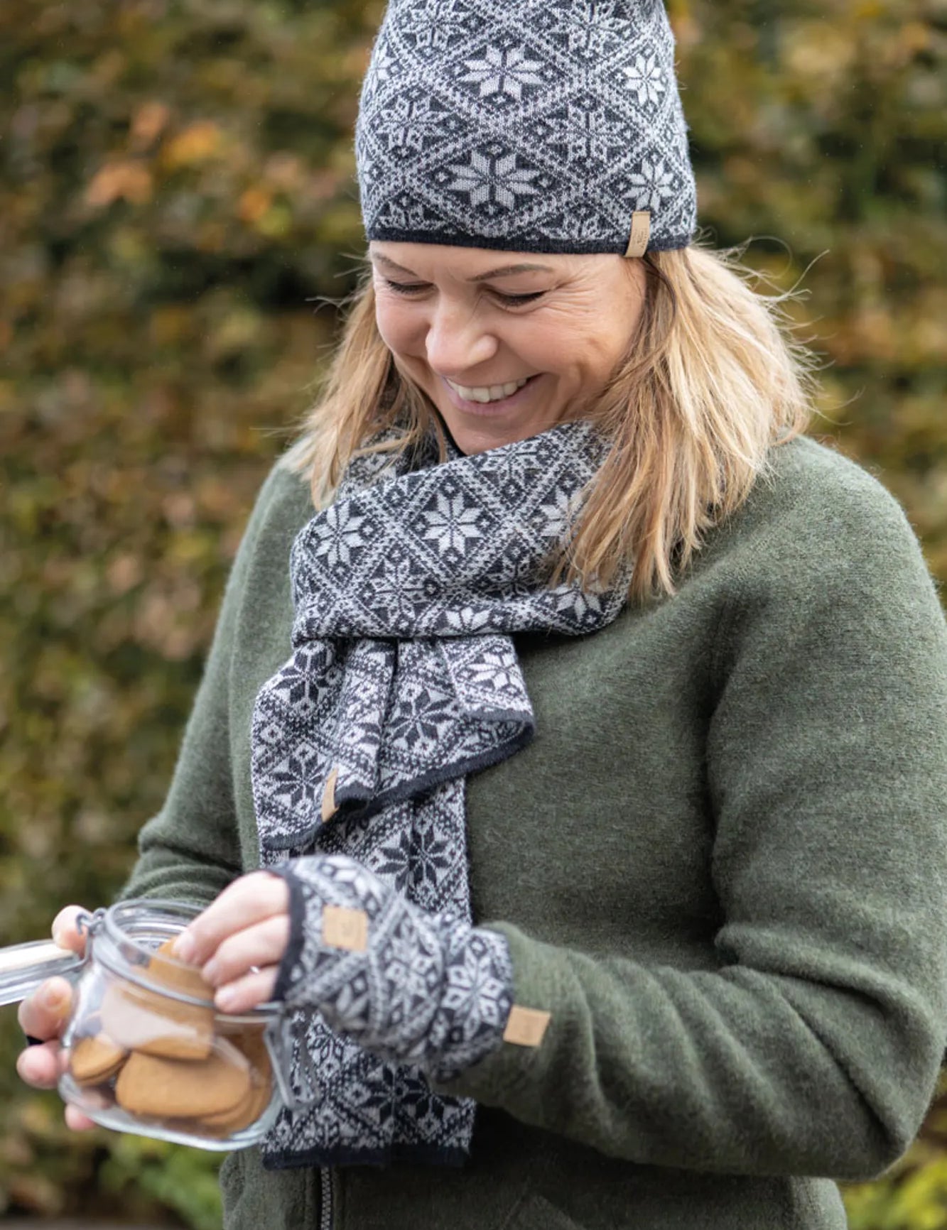 FREYA SCARF — GRAPHITE MARL - Ivanhoe of Sweden