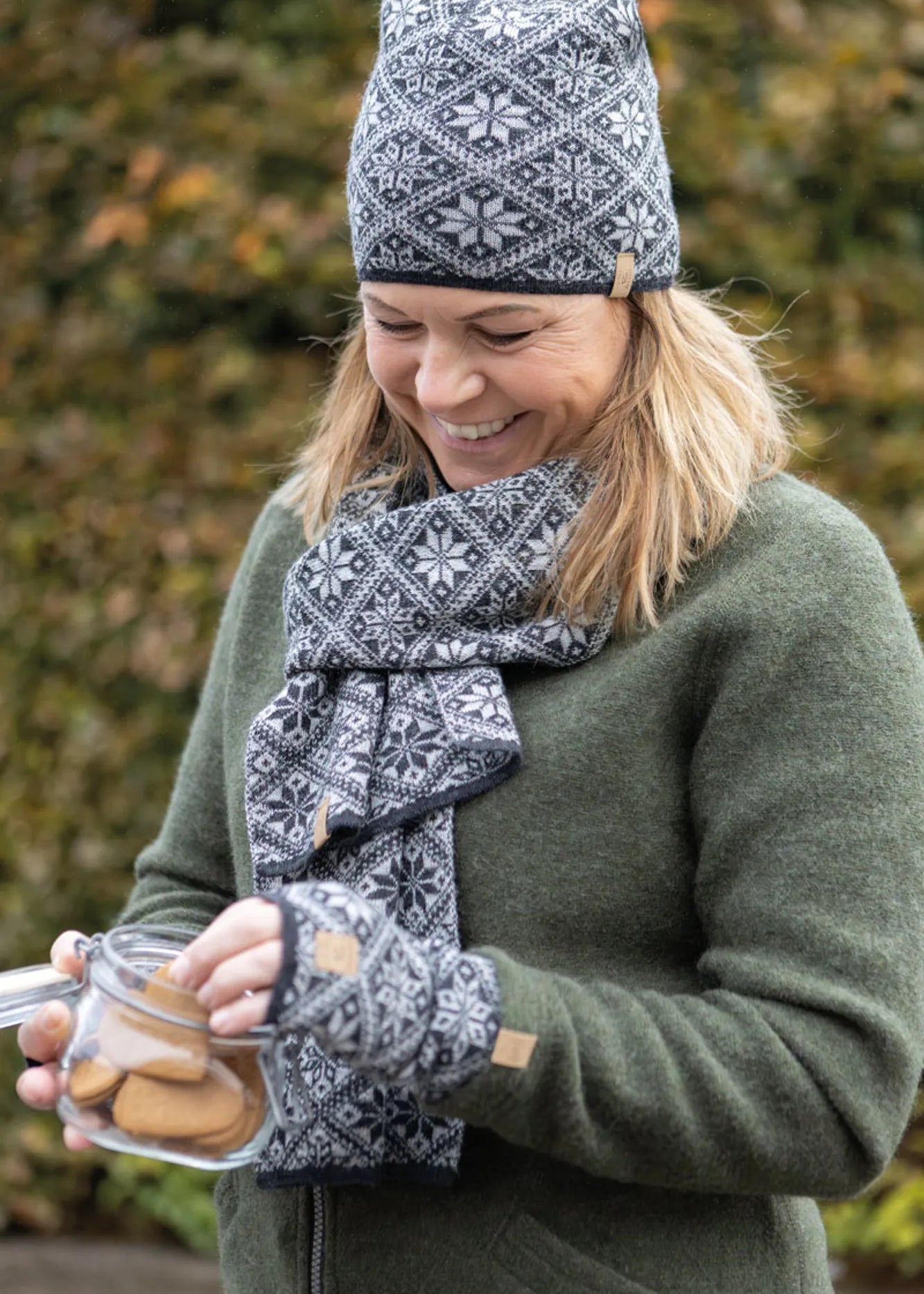FREYA SCARF — GRAPHITE MARL - Ivanhoe of Sweden