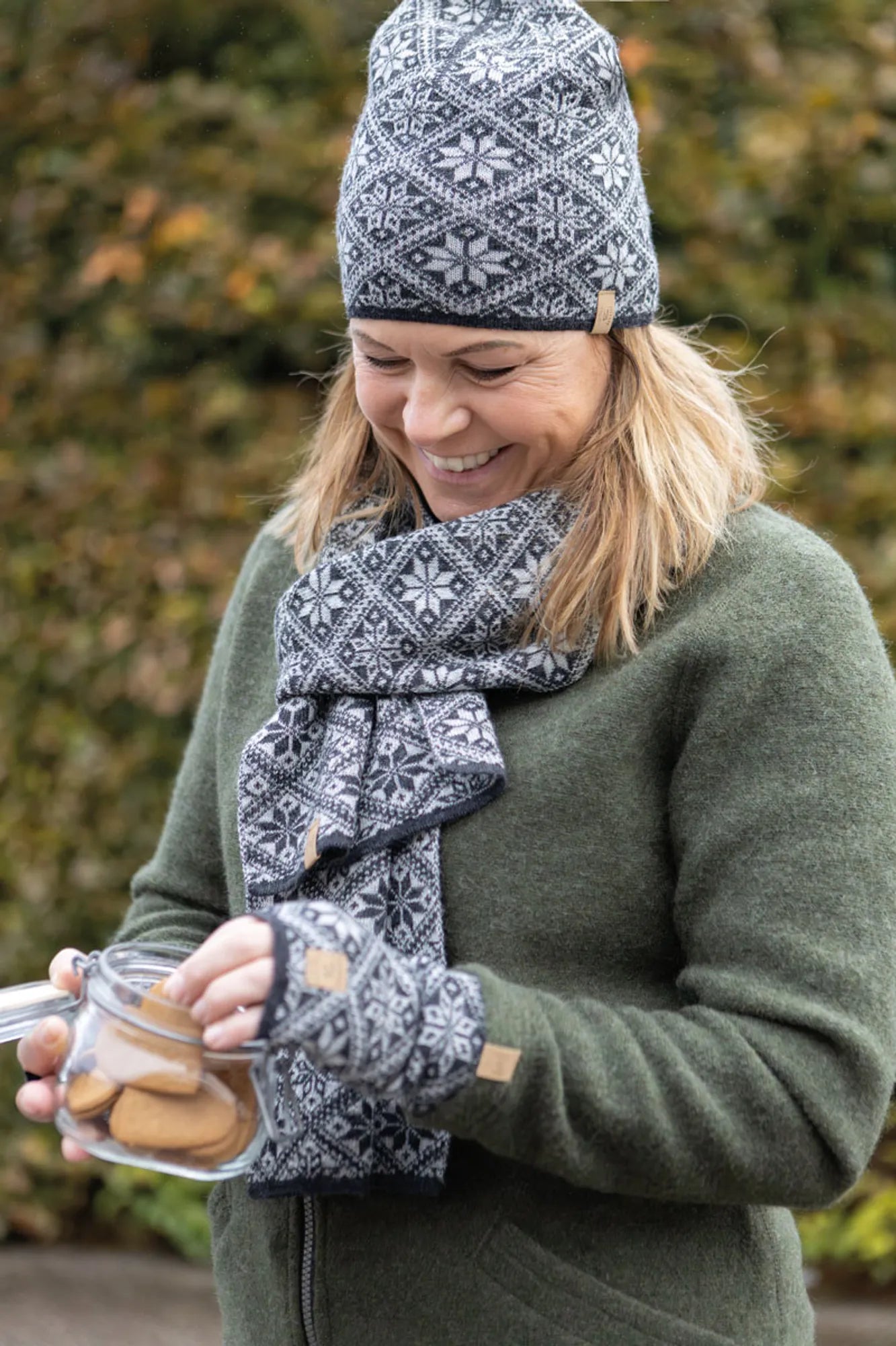 FREYA SCARF — GRAPHITE MARL - Ivanhoe of Sweden