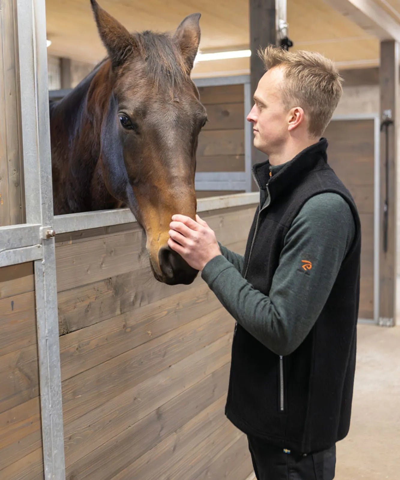 JOJJE HALF ZIP, 100% EXTRA FINE MERINOULL — RIFLE GREEN - Ivanhoe of Sweden