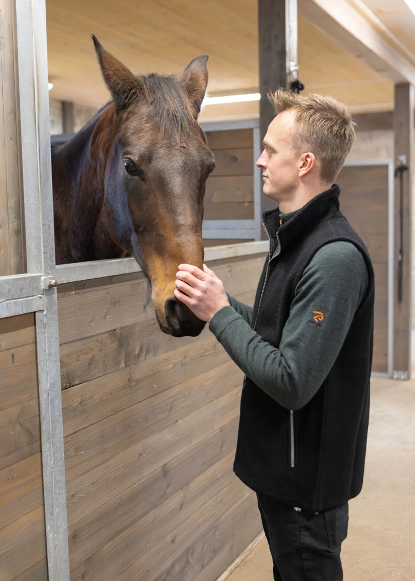JOJJE HALF ZIP, 100% EXTRA FINE MERINOULL — RIFLE GREEN - Ivanhoe of Sweden