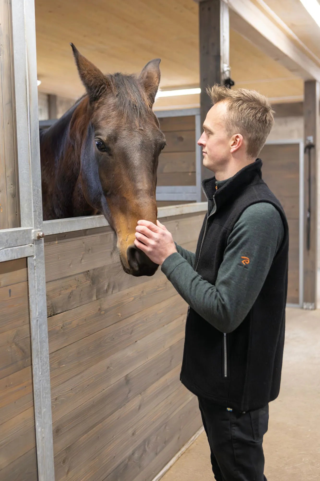 JOJJE HALF ZIP, 100% EXTRA FINE MERINOULL — RIFLE GREEN - Ivanhoe of Sweden