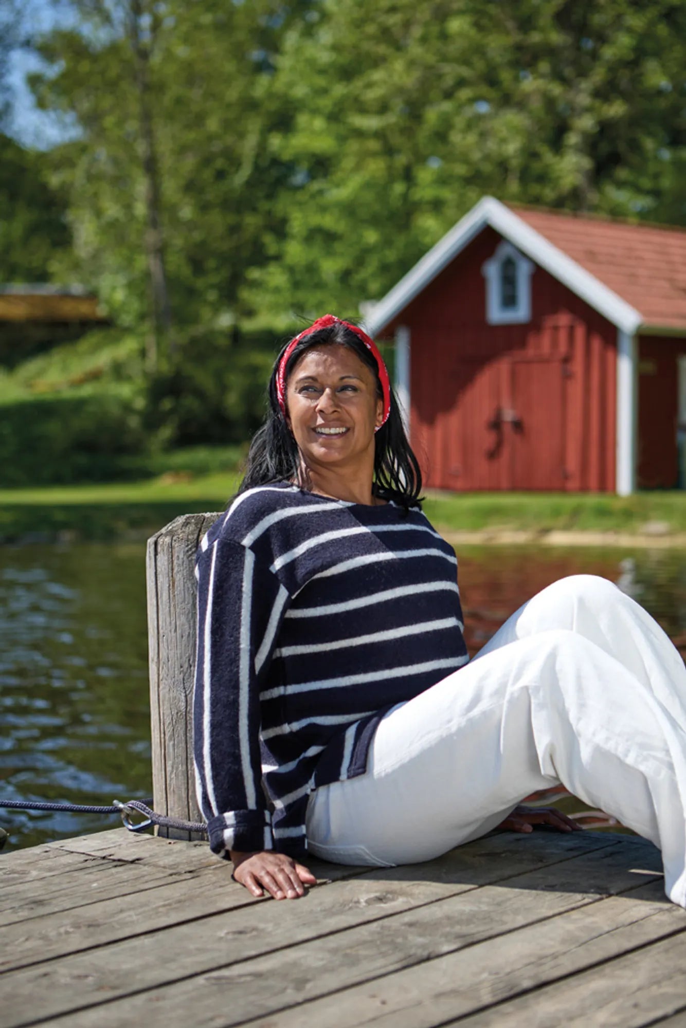 GY BYSTAD, 60% ULL 40% LYOCEL — NAVY - Ivanhoe of Sweden