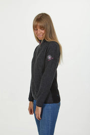 MILA FULL ZIP, 98% ULL — RED CABBAGE - Ivanhoe of Sweden