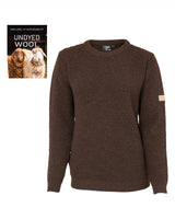 NLS PETAL FEMALE, 100% OFÄRGAD ULL  — COFFEE BEAN