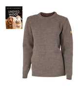 NLS PETAL FEMALE, 100% OFÄRGAD ULL  — NUTMEG