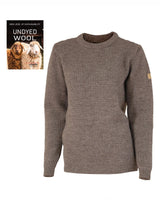 NLS PETAL FEMALE, 100% UNDYED WOOL   — NUTMEG