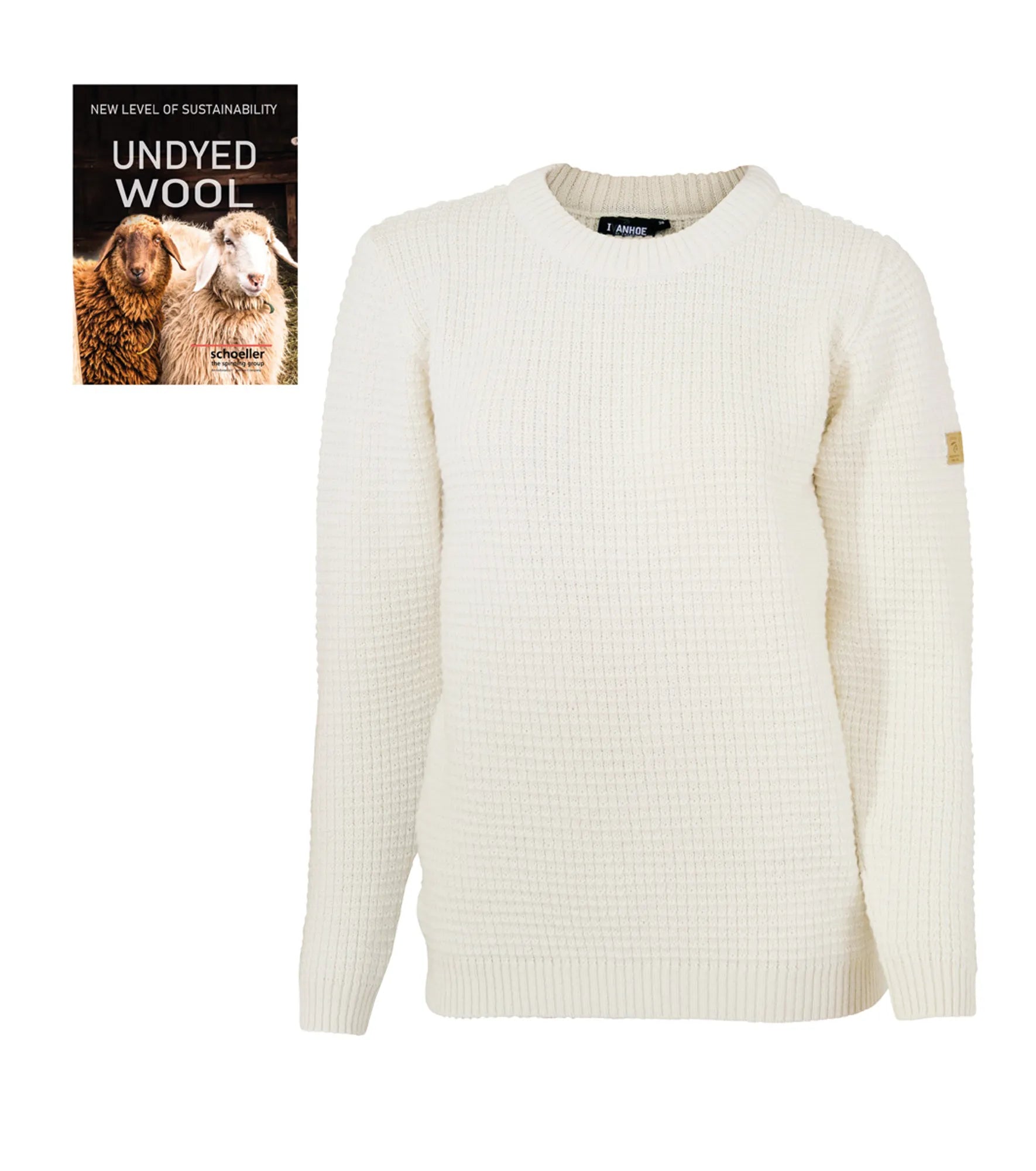 NLS PETAL FEMALE, 100% OFÄRGAD ULL — NATURAL WHITE - Ivanhoe of Sweden