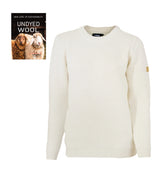 NLS PETAL FEMALE, 100% OFÄRGAD ULL  — NATURAL WHITE