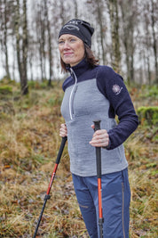 ZELDA HALF ZIP — GREY - Ivanhoe of Sweden