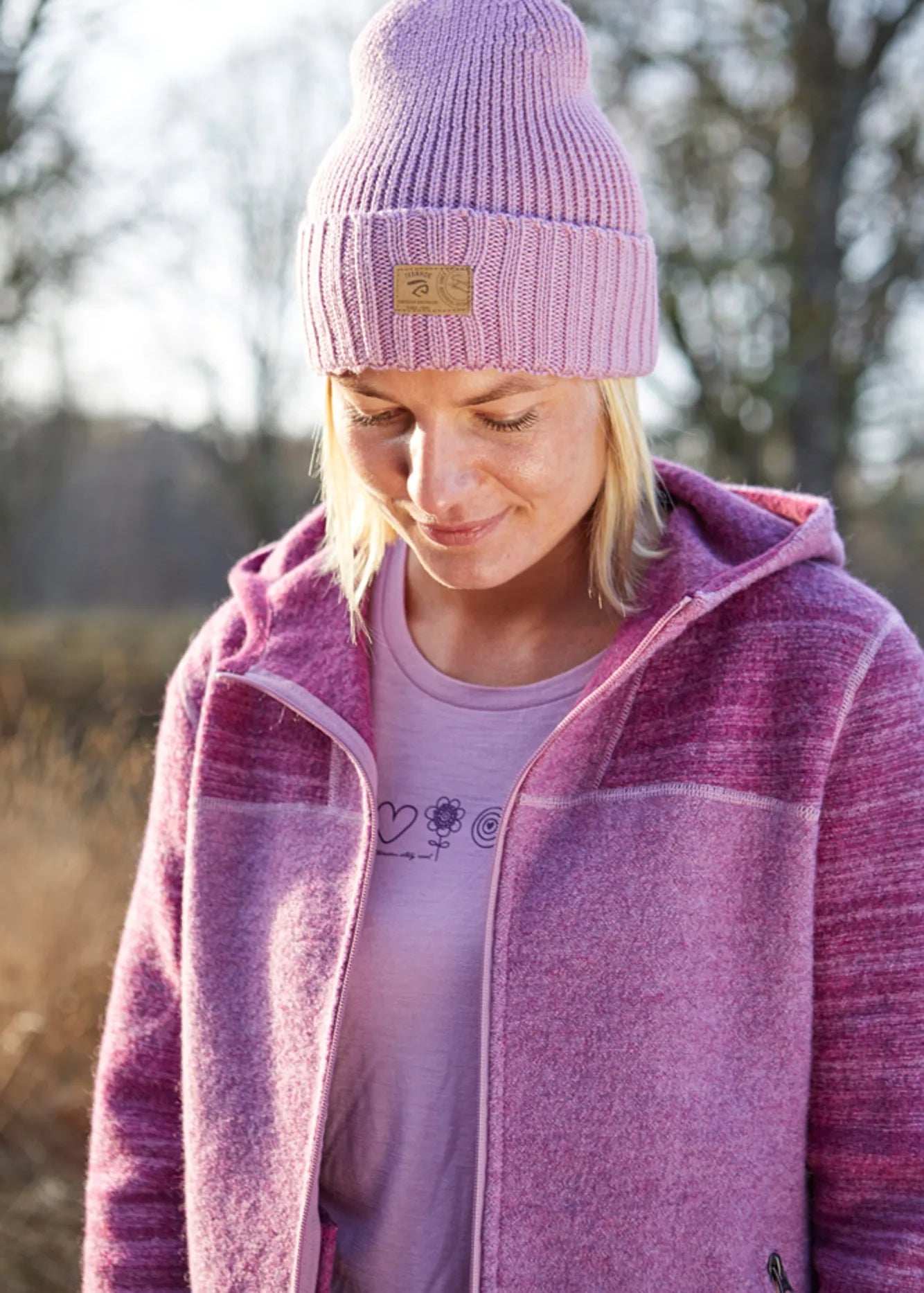 UNDERWOOL MEJA SYMBOLS, 100% EXTRA FINE MERINOULL — SWEET LILAC - Ivanhoe of Sweden