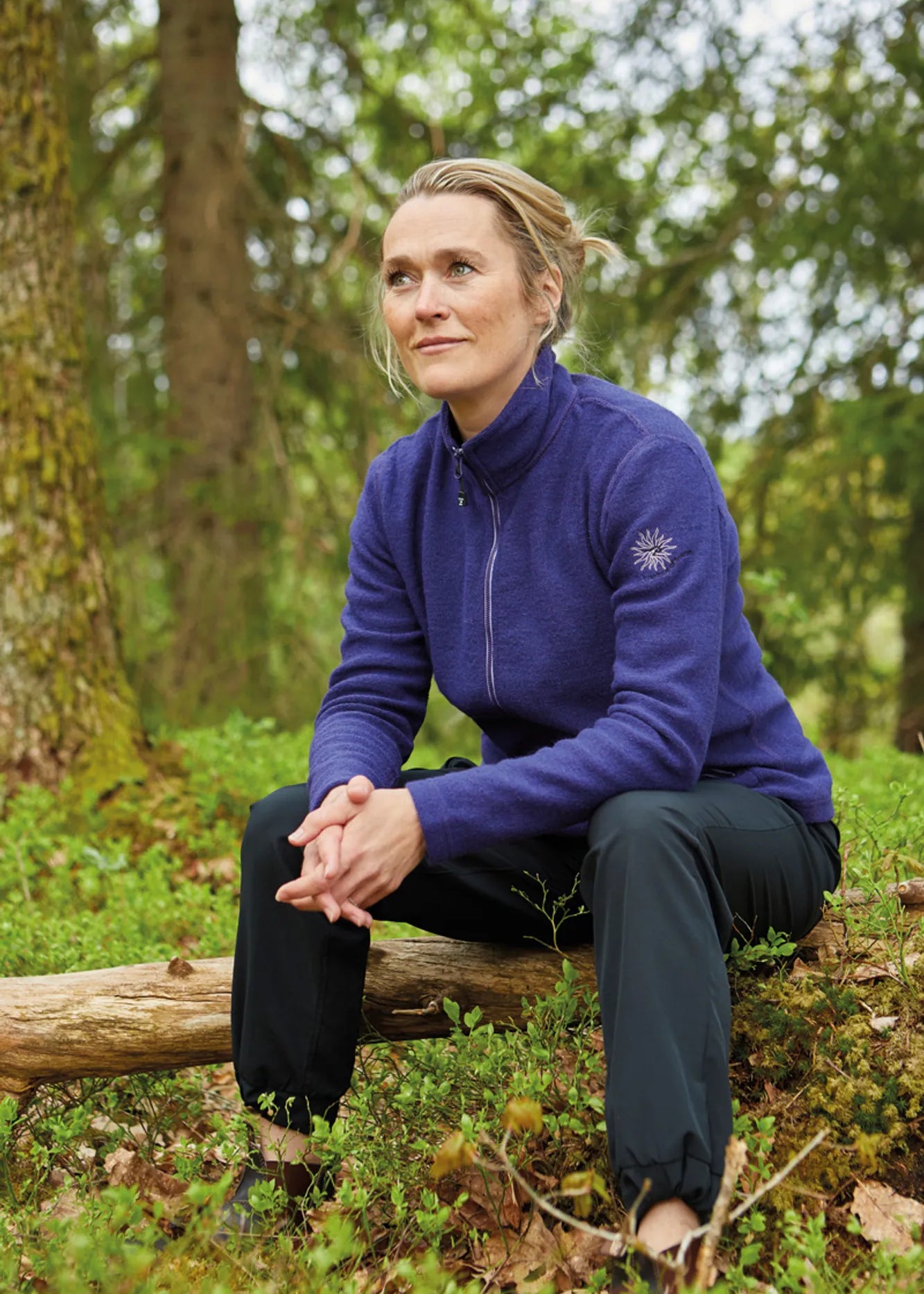 LEONA FULL ZIP, 98% ULL — BLACK - Ivanhoe of Sweden