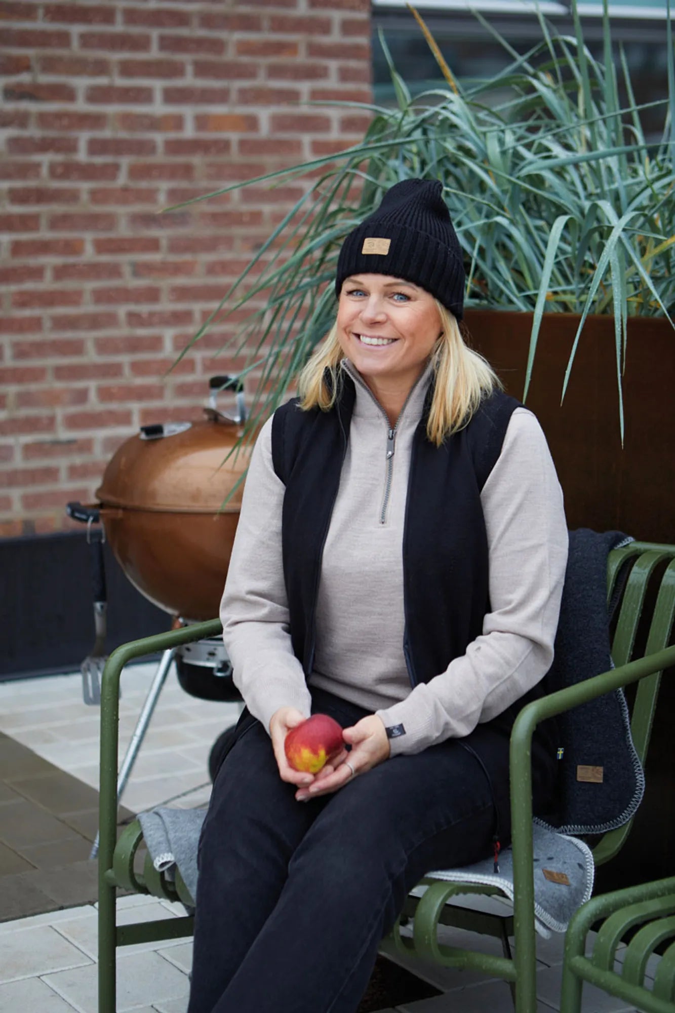 YORK VEST WINDBREAKER , 100% EXTRA FINE MERINOULL — DENIM - Ivanhoe of Sweden