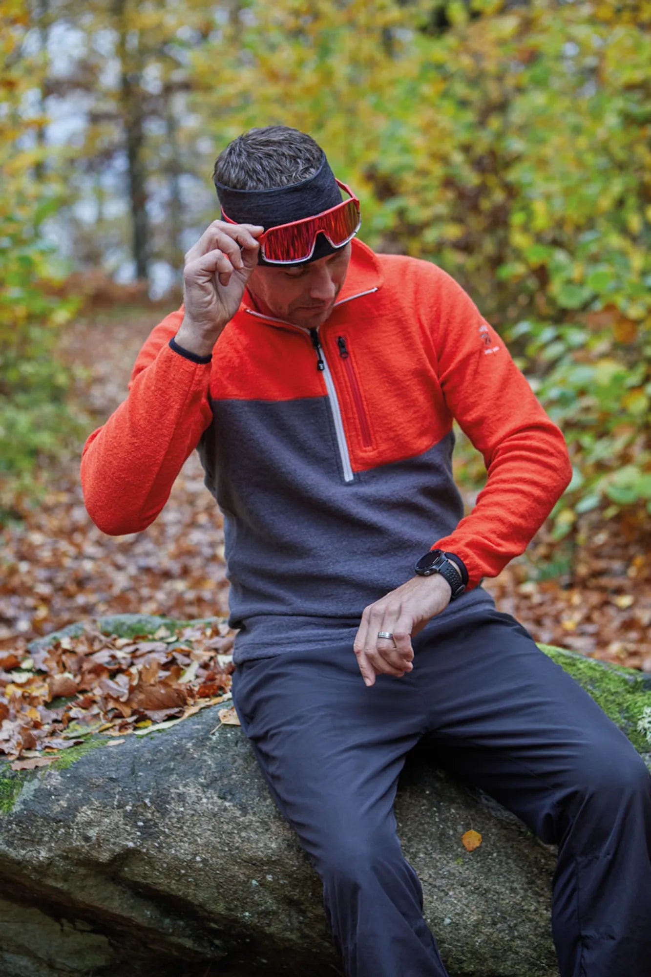 ZIGGY HALF ZIP — LODEN GREEN - Ivanhoe of Sweden